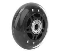 lyrlody Ruedas PU PU de 3 Pulgadas Rueda de Reemplazo Transparente, Silenciosa para Accesorios para Carros de Equipaje con 3 Maneras