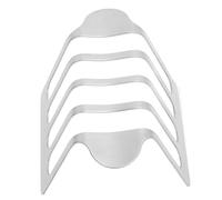 lyrlody Soporte de Desayuno de la Cocina de Pan de Acero Inoxidable con el Encantador Toque del Viejo Mundo para Restaurantes Casas de Hoteles (rojo)