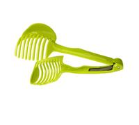 lyrlody Soporte de Limón de Tomate Soporte de Cortador de Tomate Slante de Limón con Material ABS para Ingredientes Redondos de Corte Rápido