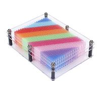 lyrlody Tablero de Arte con Pin 3D Escultura de Pin de Plástico 20 X 15 X 5,5 Cm Juguete Educativo para Niños y Adultos Exhibición de Escritorio Creativa Aprendizaje Práctico Decoración de Oficina o