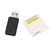 lyrlody Tarjeta Flash para Videojuegos, Tarjeta de Memoria con Chip ASIC con Lector, Compatible con Consolas 2DS 3DS XL, Experiencia de Juego Rápida con Capacidad de 128 GB (White)