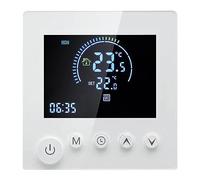 lyrlody Termostato de Termostato Digital Termostato, Termostato de Habitación Programable con Pantalla Táctil LCD 5+2 Programación 0-50 ° C, para el Ensamblaje de Pared de los Sistemas de (W-2)
