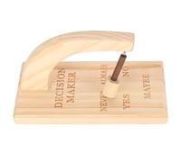 lyrlody Tomador de Decisiones Magnético Oscilante de Madera con Respuestas Sí-No-Siempre-Nunca-Quizás, para Personas Indecisas
