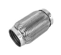 lyrlody Tubo de Escape Flexible, Acero Inoxidable, 2.5in X 6in | Conector Automotriz, Junta Corrugada, Reparaciones de Sistemas de Importación, Ajuste de Culata y Múltiple, Resistente a la