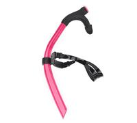 lyrlody Tubo de Respiración Delantera Snorkel Snorkel Dry de Natación con Boquilla Ergonómica Hebilla Ajustable para Entrenamiento de Natación para Adultos Terapia de Piscina (Pink)