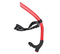 lyrlody Tubo de Respiración Delantera Snorkel Snorkel Dry de Natación con Boquilla Ergonómica Hebilla Ajustable para Entrenamiento de Natación para Adultos Terapia de Piscina (Rojo)