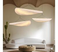 LYSDjia Lámpara Colgante WABI Sabi Moderna iluminación Decorativa Japonesa Altura Ajustable Ideal for Dormitorio Cocina Isla Sala de Estar Comedor Bar Pasillo lámpara de araña