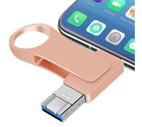 Lyshery Memoria USB 512GB USB 3.0 Pendrive 512GB 4 in 1 Pen Drive Alta Velocidad Photostick Tipo C Protección Contraseña Metal Memoria Externa Compatible con Teléfono PC Android