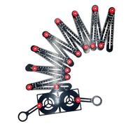 Lyshujli Regla de medición multiángulo de 16 pliegues con localizador de apertura, medición de ángulo de 16 lados, localizador universal de apertura de azulejos de cerámica, regla de medición para