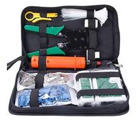 Lysignal 11En1 Professional Ethernet Portable Ethernet Kit de herramientas de reparación de redes Kit de herramientas de reparación Probador de cables Lan Crimper 324B Cable Cutter Internet Toolbox