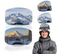 Lysjoy 2 Piezas Funda Protectora para Gafas de Esquí, Protege Contra Arañazos,Antirayaduras y Polvo, Funda para Gafas de Esquí Portabilidad, Elástica de Microfibra para Viajes y Après-Ski,Unisex (B)