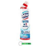 Lysoform Tutto in 1 Gel Ocean - Limpiador de baño (10 unidades, 750 ml, incluye llavero Beni Culinari gratuito)