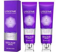 Lysozym Pasta de dientes blanqueadora 100 g - 2026 Pasta de dientes correctiva de color (morado) para dientes amarillos, elimina la decoloración, proporciona aliento fresco, cuida el esmalte dental