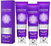 Lysozym Pasta de dientes blanqueadora 100 g - 2026 Pasta de dientes correctiva de color (morado) para dientes amarillos, elimina la decoloración, proporciona aliento fresco, cuida el esmalte dental