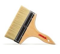 LYSSOLEN - Brocha para Barnizar Profesional 8” (200mm) - Paletina de Cerda Natural Ideal para Barniz, Lasur y Aceite en Grandes Superficies - Acabado Suave sin Marcas