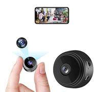 LySuyeo Mini cámara, cámara de vigilancia 1080P WiFi cámara con detección de movimiento, visión nocturna, cámara de vigilancia con corriente de batería, adecuada para familias