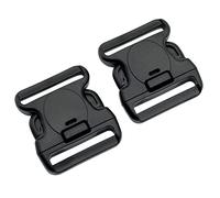LytHarvest Sistema de Hebilla de Repuesto para cinturón de Servicio de 2-1/4 Pulgadas, Triple Cerradura, Paquete de 2, Negro