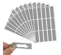 LYTIVAGEN 150 PCS Rasca Etiqueta, Rectángulo Gris Pegatina de Rascar, 4.8 * 1.5cm Tarjeta Rasca Etiqueta Pegatina