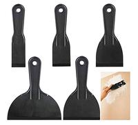 LYTIVAGEN 5 PCS Espátulas de Plástico Flexible Espátulas para Masilla Herramienta de Raspadores de Pintura para Alisar Pegamento, Yeso y Otros Selladores, etc (1.5/2/3/4 / 6 Inch)