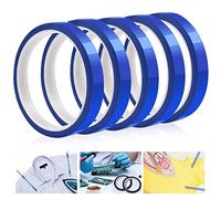 LYTIVAGEN 5 Rollos Cinta Térmica Azul para Sublimación Cinta Adhesiva Resistente al Calor Prensa de Cinta de Transferencia de Calor para Electrónica Placa de Circuito Impreso de Transferencia de Calor