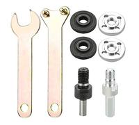 LYTIVAGEN 8 PCS Convertidor Taladro EléCtrico Juego de Pulido de Conversión Herramienta de Rectificado de Ángulo Vástago Mandril Arbor para Esmerilado EléCtrico, Corte de Azulejos, Pulido de Metales