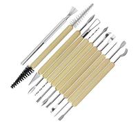 LYTIVAGEN Set de Escultura de Arcilla, 11 Piezas Herramientas de Madera y Metal para Modelar Arcilla, Craft Instrumentos para Cerámica de Arcilla, Escultura, DIY