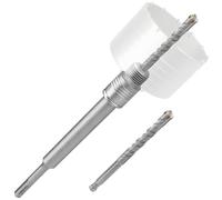 Lytool 220mm SDS Plus Barra de Conexión para Brocas Sierra Perforadora Hormigón 2pcs Broca de centrado para Cemento Ladrillo Piedra Pared