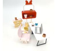 LYTP121020 1/12 Corporate Ganado Comida Deal Impresión 3D DIY Escenas en Miniatura Casa de Muñecas Decoraciones Creativas Escenarios de Escritorio Mini Modelos 30.5 cm BJD OB Doll