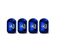 LyTTuu 4 Piezas Coche Tapas Válvulas para Abarth 595 Abarth 500 Abarth 124 Spider,Tapón Ruedas Tapones Válvula Rueda Tapas Antipolvo Impermeable Neumáticos Rines Accesorios,Blue