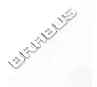 LyTTuu Coche Emblemas para Smart Brabus,3D Insignia Logotipo CalcomaníAs Pegatina Logo Decoración Etiqueta Embellecedores Carrocería Accesorios,Silver