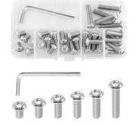 lyualma 30 Adaptador de Tornillo de 1/4 Pulgadas con Llave Inglesa Accesorios de Cámara de Tornillo de Cabeza Hexagonal Tornillos de Cámara para Trípode, Jaula, Placa Base