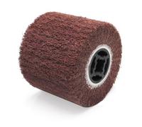 lyualma Rojo Rollo Abrasivo Cepillo de Pulido Abrasivo de Fibra Sintética para Renovador EsmeriladoAcero Inoxidable, PláStico, Granulación 80