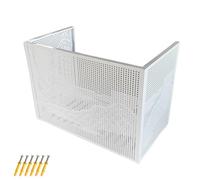 LYUCAYHQ Cubre Aire Acondicionado Exterior, Cubierta Aire Acondicionado Exterior de 4 Paneles, Ideal para Restaurantes, Estaciones de Metro y Aeropuertos(108x56x78cm/42x22x31in)