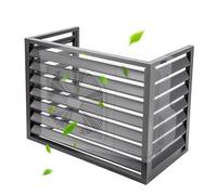 LYUCAYHQ Cubre Aire Acondicionado Exterior de 3 Paneles, Ideal para Contenedores de Basura, Aire Acondicionado y Cerramientos de Equipos de Piscina(Gray,100x50x70cm/39x20x28in)