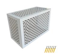 LYUCAYHQ Cubre Aire Acondicionado Exterior de 4 Paneles, Cubierta Aire Acondicionado Exterior, Resistente a la Intemperie para Escuelas, Hoteles y Oficinas(99x50x67cm/39x20x26in)