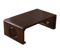 LYUCAYHQ Mesa Baja Japonesa de Madera de Paulownia, Resistente Al Agua IP69, No Requiere Montaje, para Tatami, Sala de Té, Sala de Estar, Dormitorio o Meditación(Black,70x45x30cm/28x18x12in)