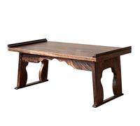 LYUCAYHQ Mesa de Tatami Plegable de Madera Maciza, Soporta 30 Kg, Se Pliega en 3 Segundos, No Requiere Montaje, para Té Meditación o Tatami(60x34x27cm/24x13x11in)