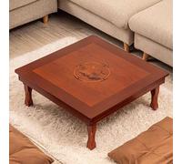 LYUCAYHQ Mesa de Tatami Plegable MDF, Resistente Al Agua, a La Humedad y Al Calor, Se Pliega Fácilmente en 3 Segundos para La Sala de Estar, el Comedor o el Salón(70x70x29cm/28x28x11in)