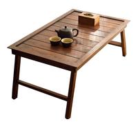 LYUCAYHQ Mesa de Tatami Plegable, Mesa Baja de Madera Maciza de Pino con IP69 de Resistencia Al Agua, Se Pliega en 3 Segundos, para Tatamis, Asientos de Suelo(49x28x20cm/19x11x8in)