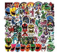 LYunMu Pegatinas de dinosaurios Mighty Morphin Power Rangers Juego de 50 pegatinas bonitas decorativas para coche, portátil, monopatín, bicicleta, ciclomotor, bicicleta, ordenador, adecuado para