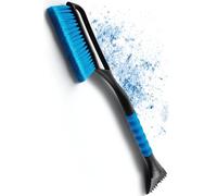 LYVANAS rascador Hielo Coche con Escoba - Cepillo de Nieve Profesional ergonómico para Nieve - Rápido y Potente - Resistente y Delicado Largo y versátil