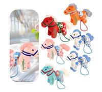 LYVQZPWLR 2026 Mascota del Caballo Chino, 2026 Año del Caballo Mascota Peluche Caballo Mesa estatuilla Ornamento Multicolor(6 Pcs)
