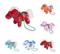 LYVQZPWLR 2026 Mascota del Caballo Chino, 2026 Año del Caballo Peluche Colgante Mascota De Felpa Multicolor(Mix 5pc)