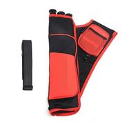 LYVQZPWLR Aarco, Arco de Flecha, Arco de Flecha, Carcaj de Tiro con Arco, 3 Tubos, 18 Flechas, Tela Oxford 600D, Multicolor, for Mano Derecha e Izquierda(Red Lh 1pc)