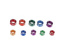 LYVQZPWLR Anillos de piernas de pájaro de Aluminio, Anillos Abiertos de Aluminio for Patas de pájaros, Multicolor, numerados, 4-8 mm, Paquete de 10/50/100 Piezas(Open-50pcs,4mm)