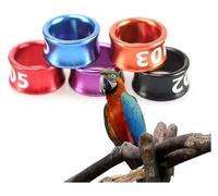 LYVQZPWLR Anillos de piernas de pájaro de Aluminio, Anillos de Aluminio for Patas de identificación de pájaros, diámetro Multicolor de 4-8mm, Paquete de 50-200 Piezas(Mixed Colors8.0mm,200pc)