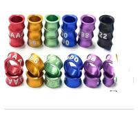 LYVQZPWLR Anillos de piernas de pájaro de Aluminio, Anillos de Aluminio for Patas de identificación de pájaros, diámetro Multicolor de 4-8mm, Paquete de 50-200 Piezas(Mixed Colors4.0mm,50pc)