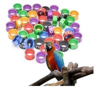 LYVQZPWLR Anillos de piernas de pájaro de Aluminio, Anillos de Aluminio for Patas de identificación de pájaros, diámetro Multicolor de 4-8mm, Paquete de 50-200 Piezas(Mixed Colors7.0mm,100pc)