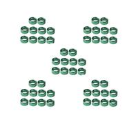 LYVQZPWLR Anillos de piernas de pájaro de Aluminio, Anillos de Aluminio for Patas de pájaros, Color Verde, 10 mm de diámetro y 6 mm de Altura, Paquete de 10 for pájaros(5 Set Ofgreen)