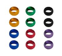 LYVQZPWLR Anillos de piernas de pájaro de Aluminio, Anillos De Aluminio for Patas De Pájaros, Multicolor, 8-10 Mm, Paquete De 12(Inner Diameter 8mm)